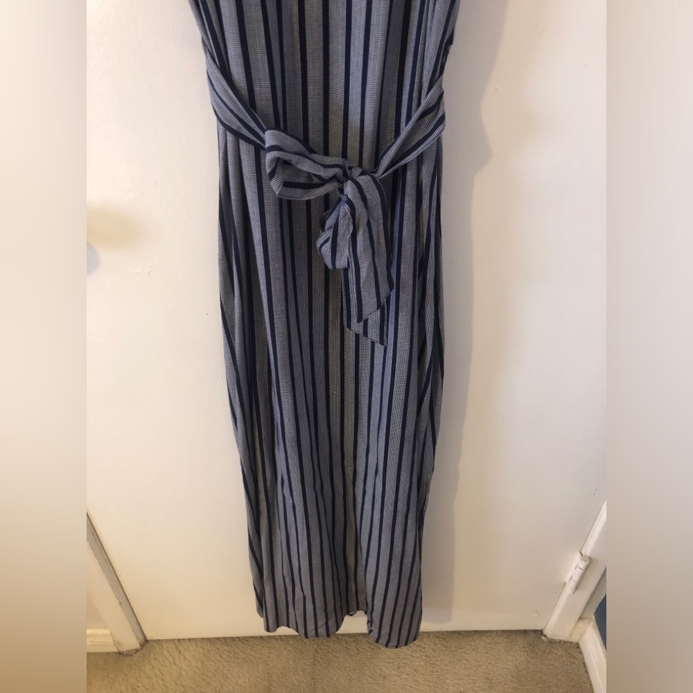 NWT Carve Design Dress Women Midi Macys Madrid Print Navy striped XS - Picture 7 of 13